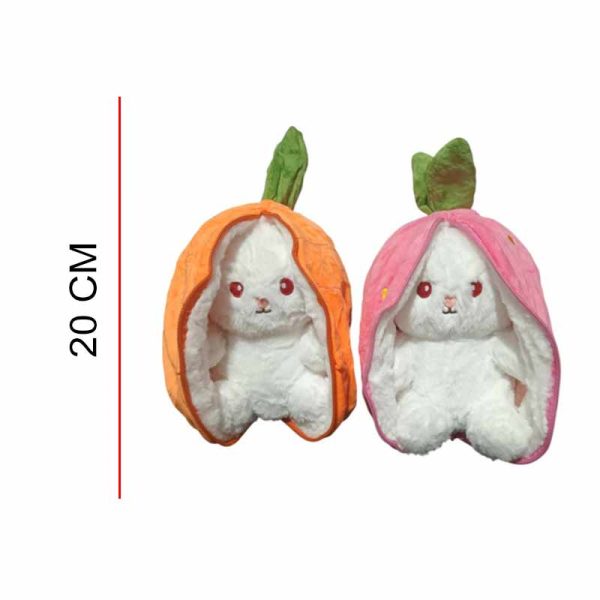 Peluche Conejito Frutilla- Zanahoria 20 CM