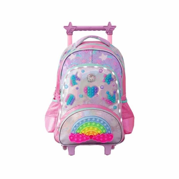 Mochila Pop It con Luz  Footy Carro ART F6301