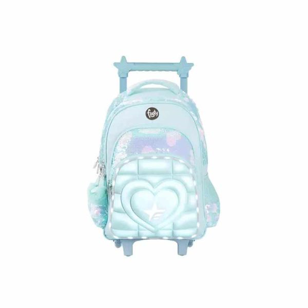 Mochila Heart Con Luz Led Carro 18" Footy ART F6321 - Imagen 4