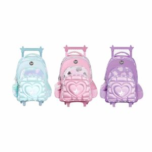 Mochila Heart Con Luz Led Carro 18" Footy ART F6321