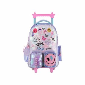 Mochila Happy Smile Footy Carro 18″ ART F6161