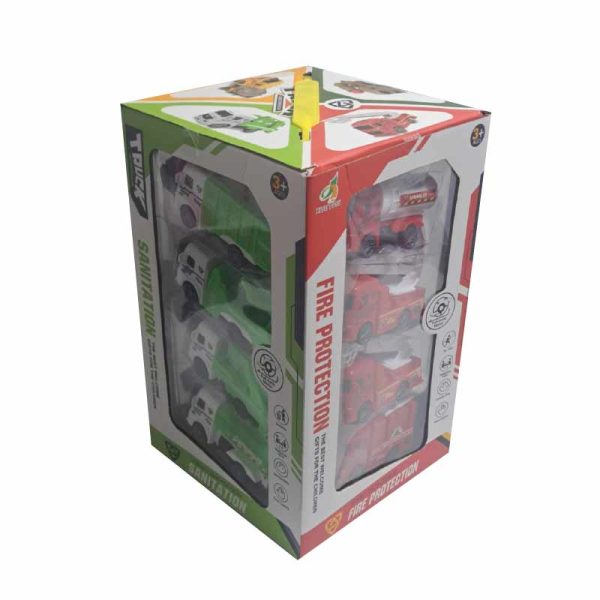 Caja con Cuatro Blister de Camiones ART AB-13636