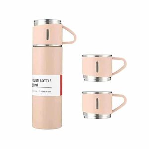 Botella de 500 ml Con 3 Tazas Termicas ART IVS-3P