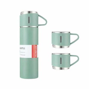 Botella de 500 ml Con 3 Tazas Termicas ART IVS-3P
