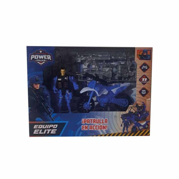 Set Policia Con Moto ART 55546