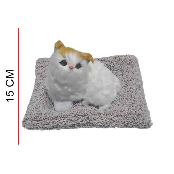 Peluche Gatito Realista Con Sonido ART HY-2520083 - Imagen 3