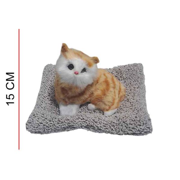 Peluche Gatito Realista Con Sonido ART HY-2520083 - Imagen 2