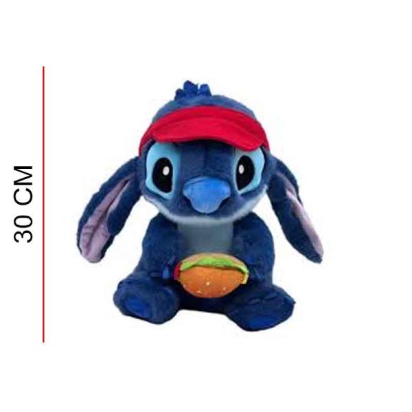 Peluche Stitch Con Hamburguesa y Visera ART HY-2510181