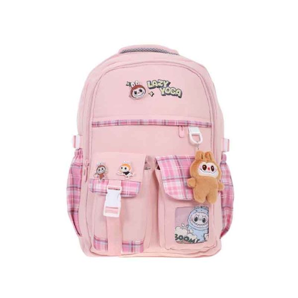 Mochila Labubu Con Pines Para Decorar 17" ART LABU01 - Imagen 5
