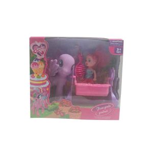 Muñeca con Pony y Bañera ART STKY8030J