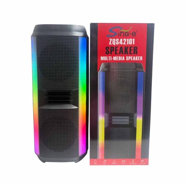 Parlante Speaker Luces Led 4" ART ZQS42101 - Imagen 2