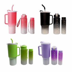 Set Vaso con Dos Botellas ART D077