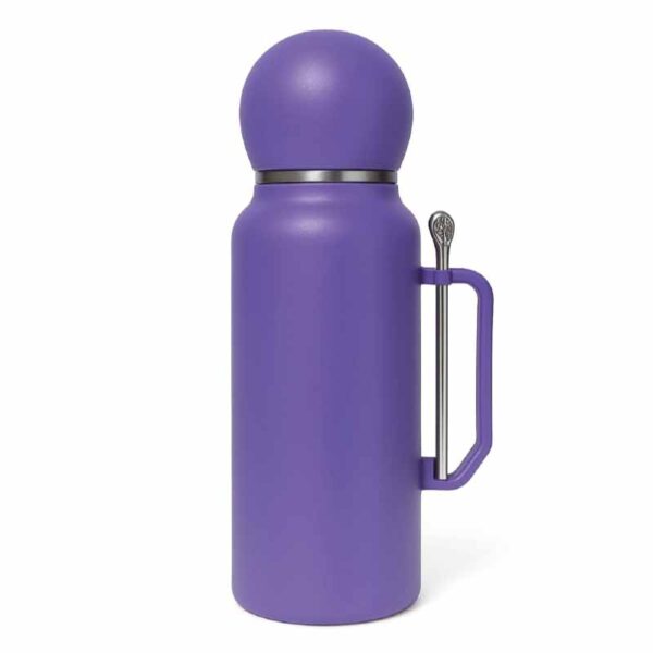 Termo Tapa Mate Redondo y Bombilla 1300ml ART Zz-2154 - Imagen 4