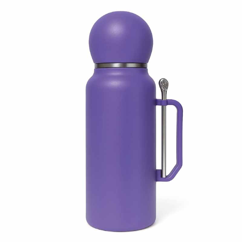Termo Tapa Mate Redondo y Bombilla 1300ml ART Zz-2154 - Imagen 4
