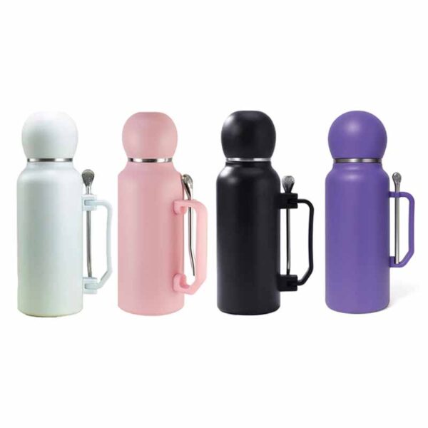 Termo Tapa Mate Redondo y Bombilla 1300ml ART Zz-2154