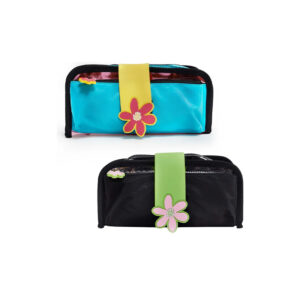 Cartuchera Metalizada Con Glitter Flor Zaphir ART ESJD64NES25Z