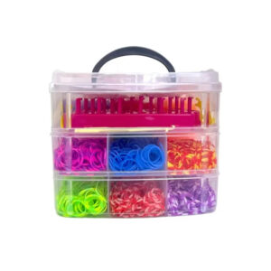 Valija Tres Pisos Con Gomitas Para Armar Pulseras ART XZ508-1