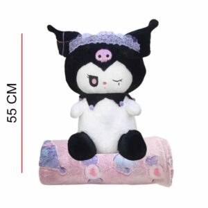 Peluche Con Manta Kuromi 55cm ART CB-10