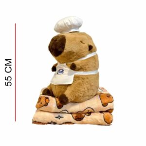 Peluche Con Manta Capibara 55cm ART CB-10