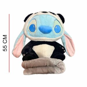 Peluche Con Manta Stitch Panda 55cm ART CB-10