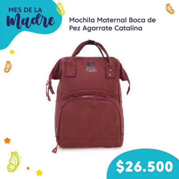 Mochila Maternal Boca de Pez Agarrate Catalina