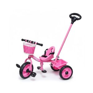 Triciclo Con Manija Direccional y Canasto ART 56193