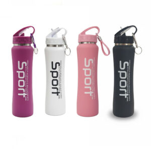 Botella Deportiva Acero Inoxidable Silicona 500 Ml Sport ART S-6343