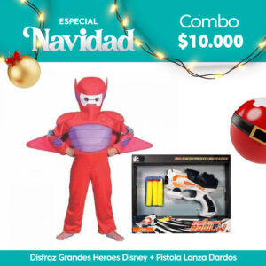 Disfraz Heroes De Disney + Pistola Lanza Dardos