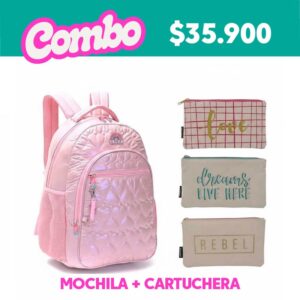 Mochila Espalda Skora + Cartuchera