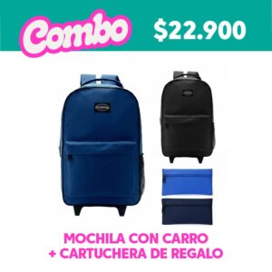 Mochila con Carro Good Pack + Cartuchera de regalo
