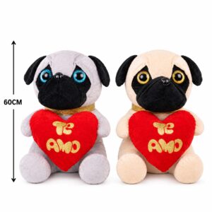 Peluche Perro Con Corazon 60CM ART 4537.1