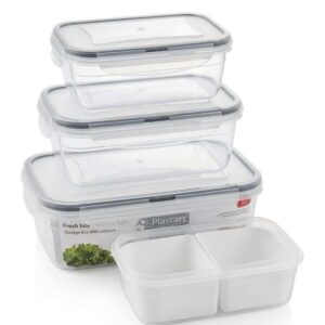 Tupper Cuadrado x3 Con separador ART LC-310