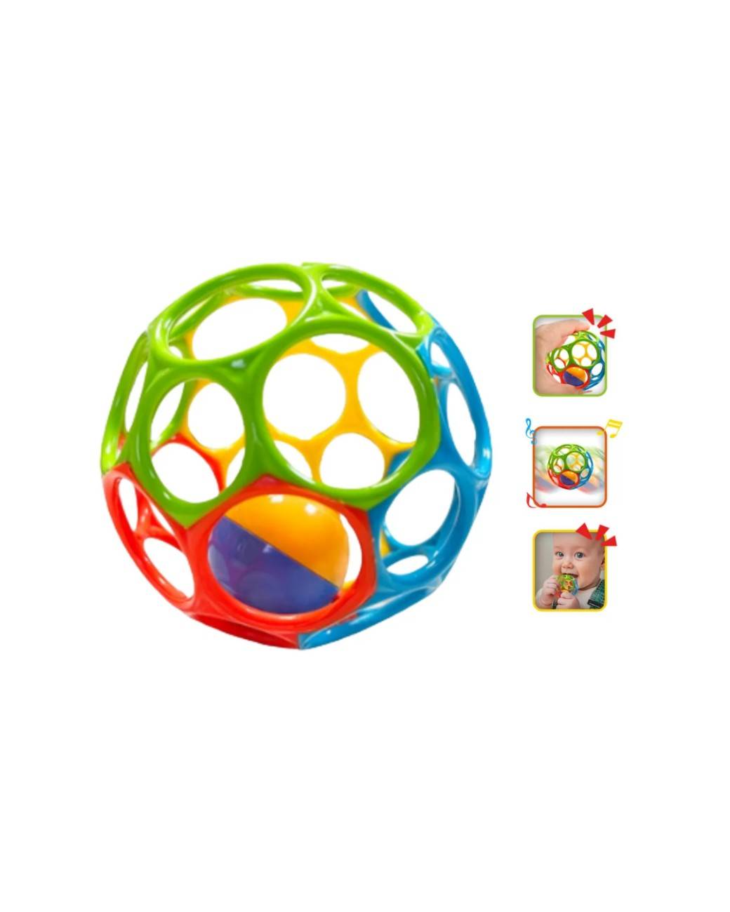 Pelota De Agarre Sonajero Juguete Sensorial Para Bebe ART SH1063