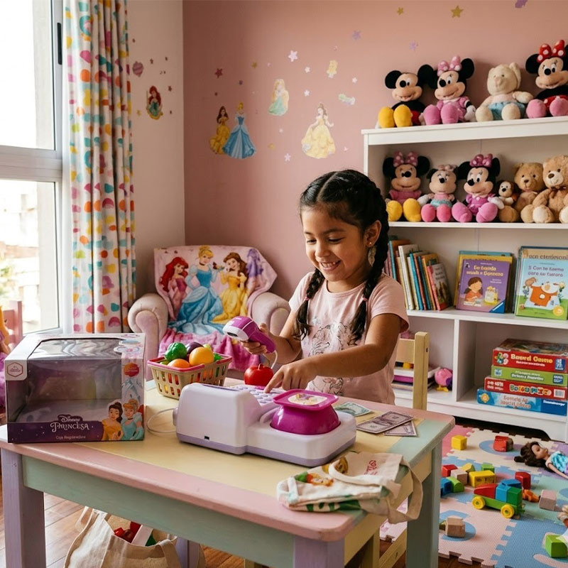 Caja Registradora Infantil Disney Princesas con Sonido ART 54517 - Imagen 2