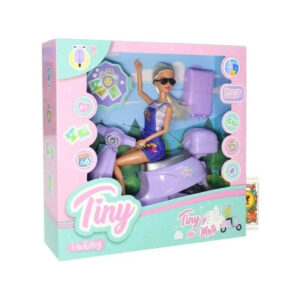 Muñeca Tiny Fantasy Con Su Moto De Viaje y Accesorios ART 54459