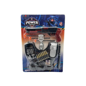 Set de Policía Fuerzas Especiales SWAT con Chaleco Táctico y Accesorios ART 50790