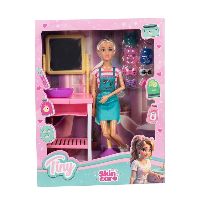 Muñeca Articulada "Tiny Fantasy Skin Care" – Set de Spa Facial ART 56643