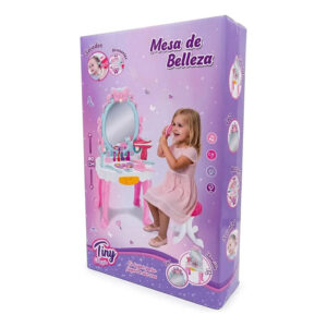 Tocador Infantil Interactivo Tiny Magic Mesa de Belleza con Luces, Sonido y Accesorios 80CM ART 55942