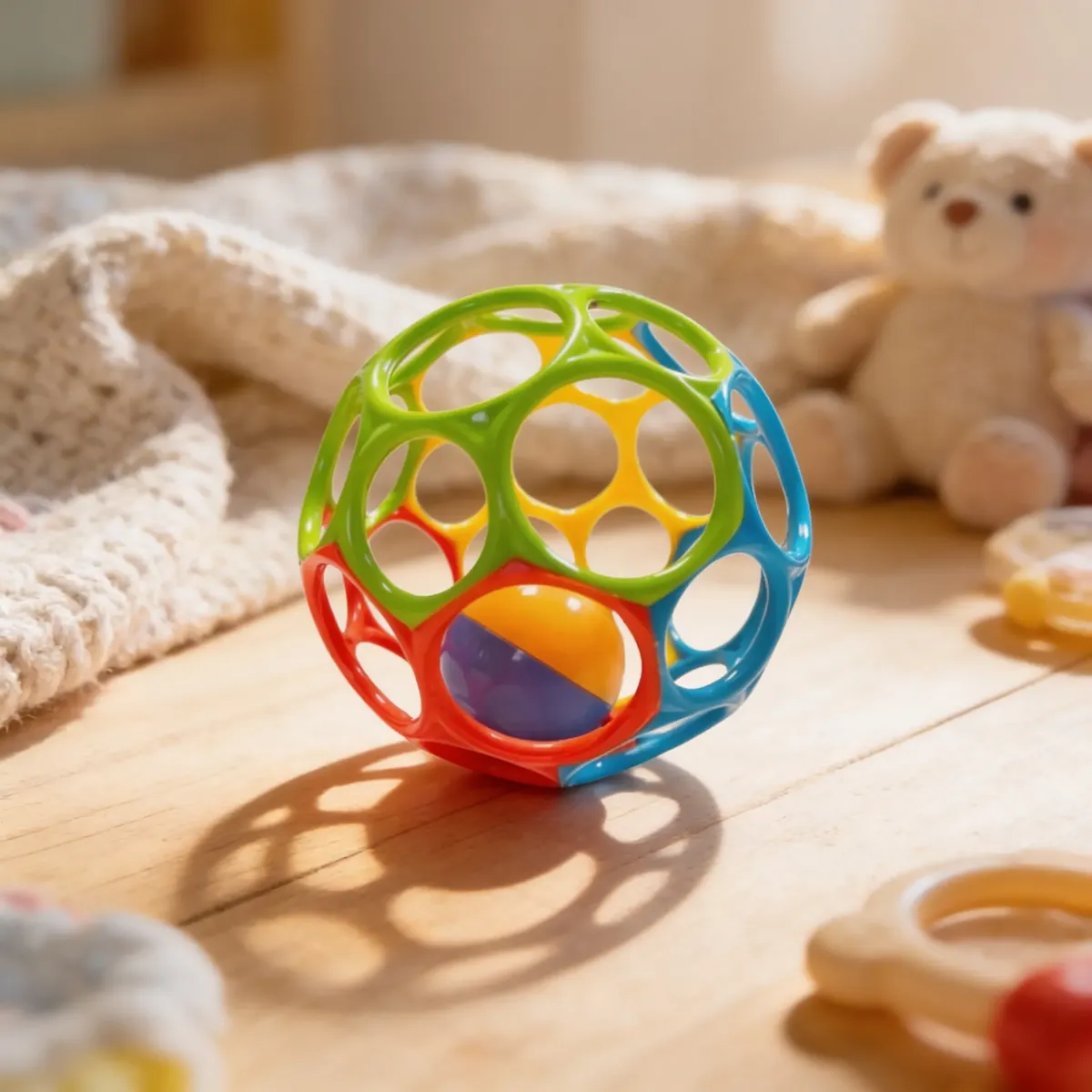 Pelota De Agarre Sonajero Juguete Sensorial Para Bebe ART SH1063 - Imagen 2