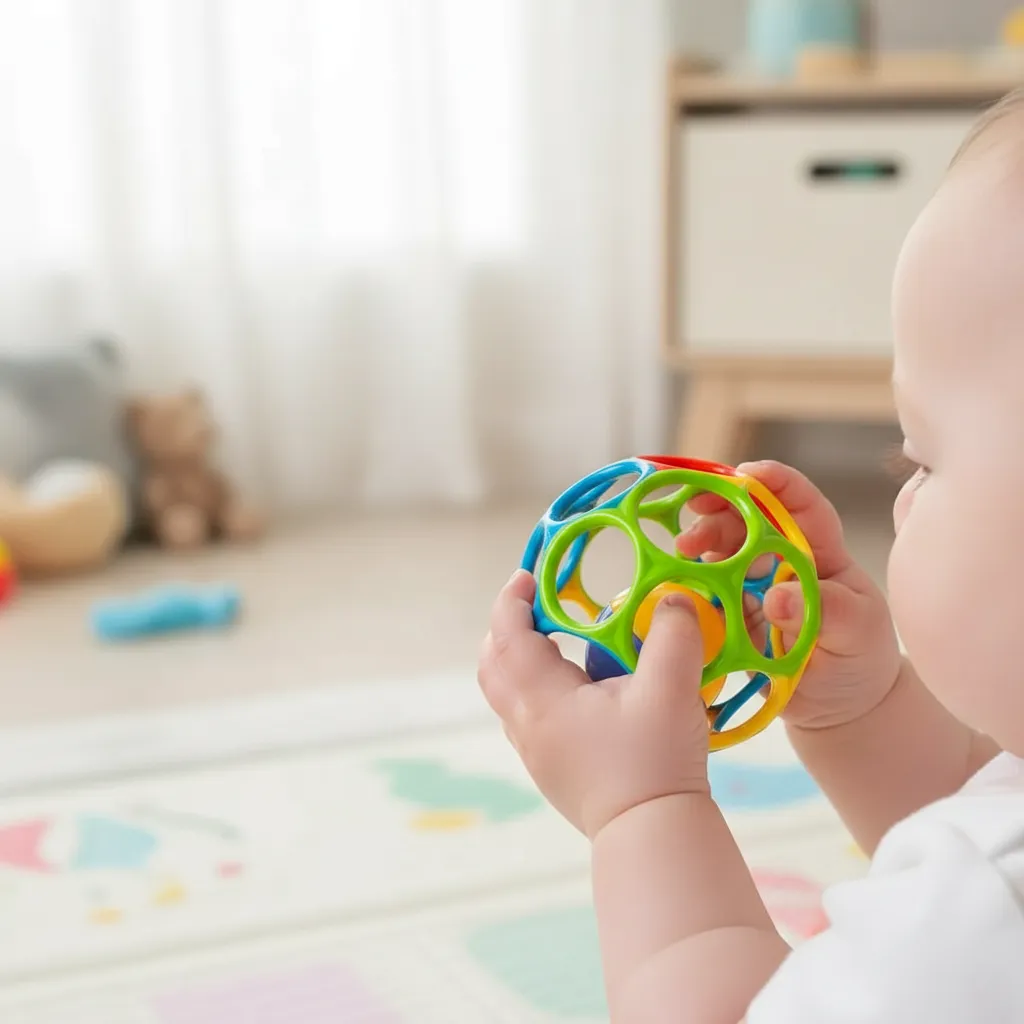 Pelota De Agarre Sonajero Juguete Sensorial Para Bebe ART SH1063 - Imagen 3