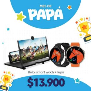 Reloj Smart Watch + Lupa