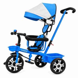 Triciclo Infantil Evolutivo 'Baby Gus' con Capota y Guía ART 56197