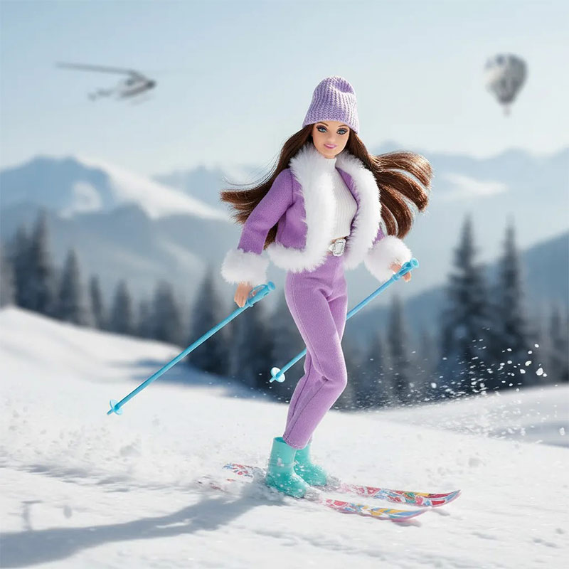 Muñeca Agus - Edición Deportes de Invierno ART BL9643 - Imagen 4
