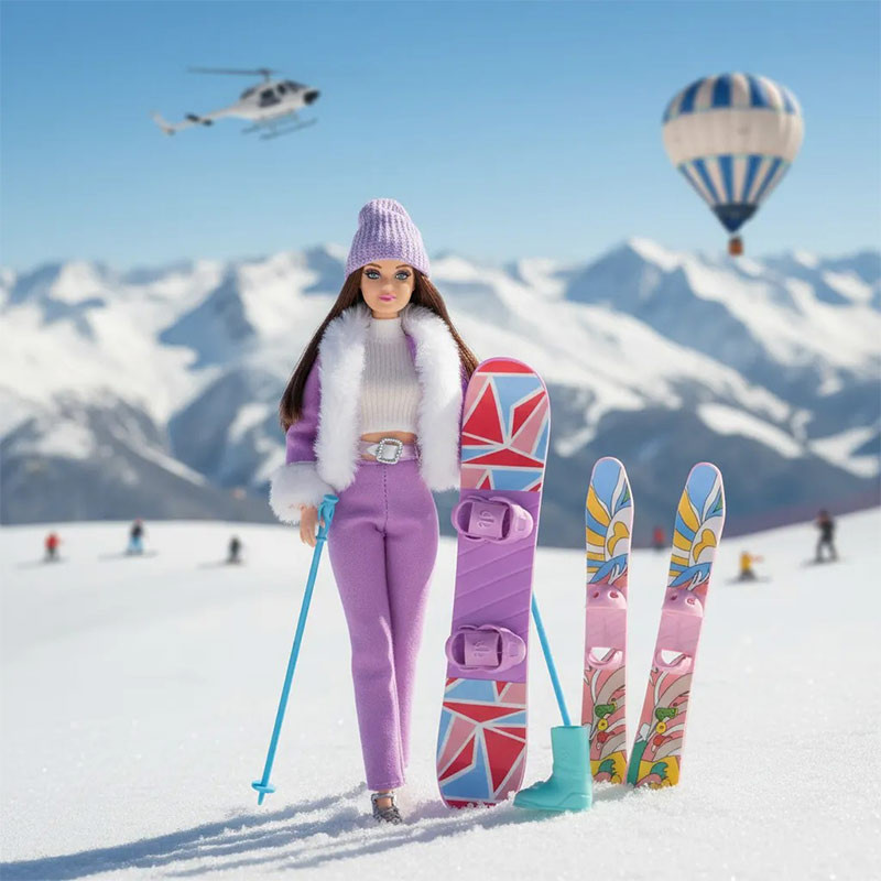 Muñeca Agus - Edición Deportes de Invierno ART BL9643 - Imagen 5