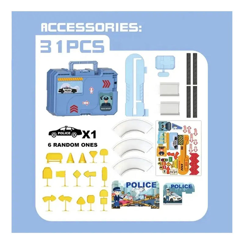 Pista de Policía Portátil Maletín "Police Rail Suitcase" ART JU0041 - Imagen 2
