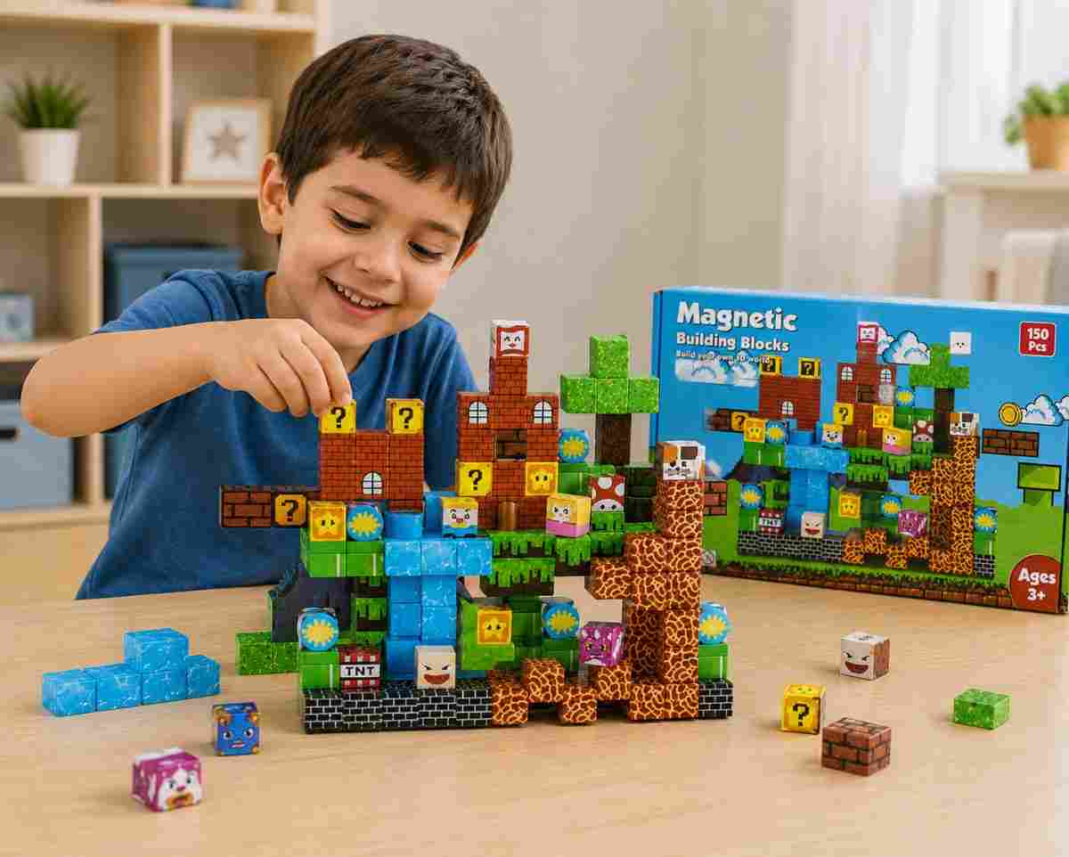 Set de Construcción de Bloques Magnéticos "3D World" (150 Piezas) ART MA-007 - Imagen 2