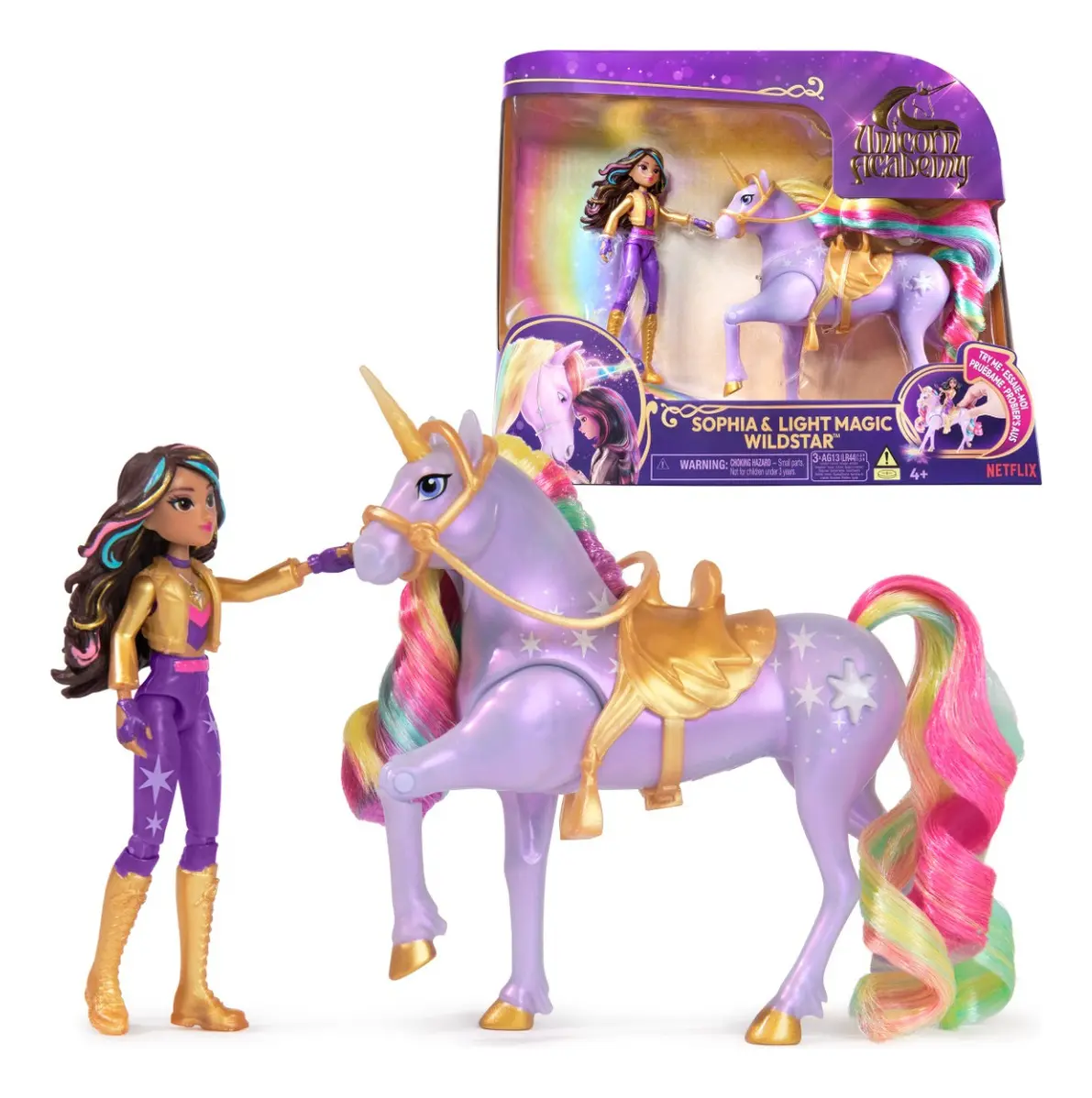 Set Fashion Sophia y Unicornio Light-Magic Wildstar - Unicorn Academy ART 23203