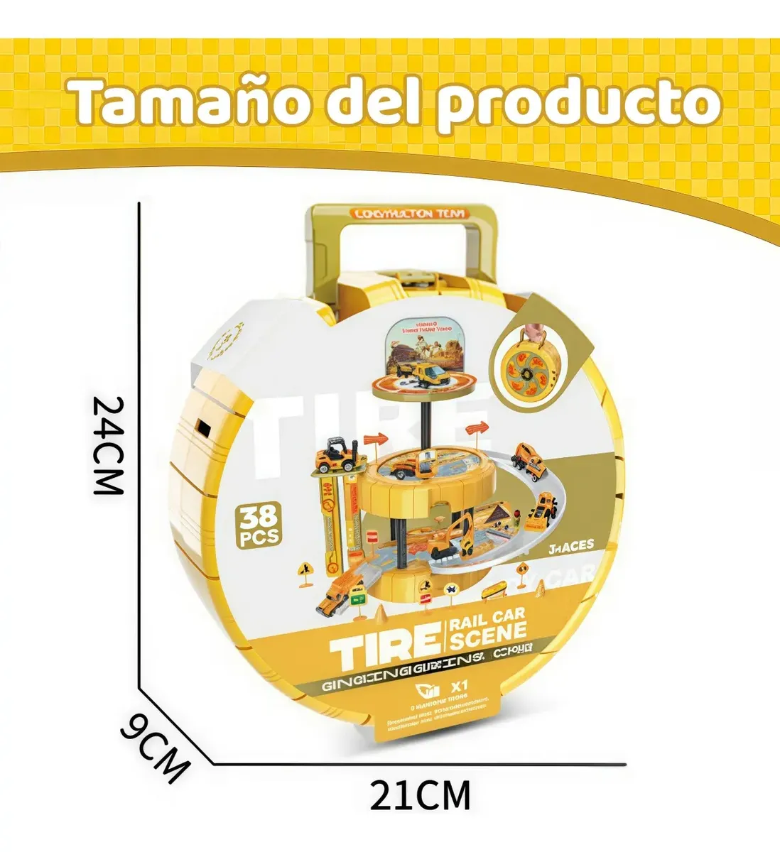 Set de Estacionamiento y Pista (38 Piezas) ART JU0046 - Imagen 3