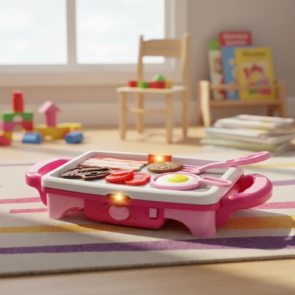 Plancha de Cocina Infantil Interactiva con Accesorios ART Jy-25-110 - Imagen 4