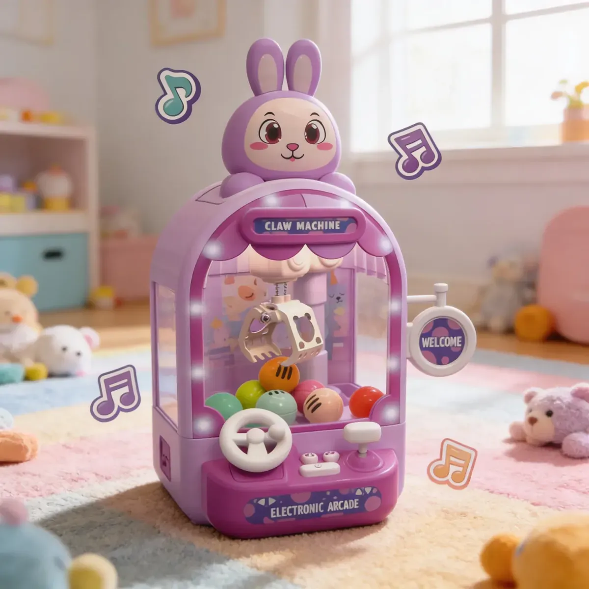 Mini Máquina Atrapa Peluches Electrónica Infantil ART 2068-3 - Imagen 4